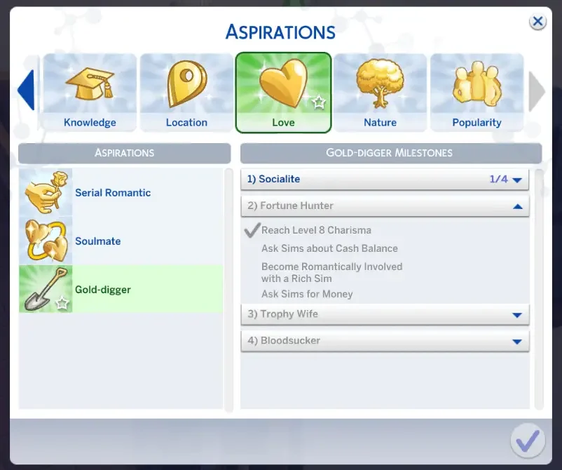 sims 4 gold digger aspiration 1 38 Best Sims 4 Aspiration Mods