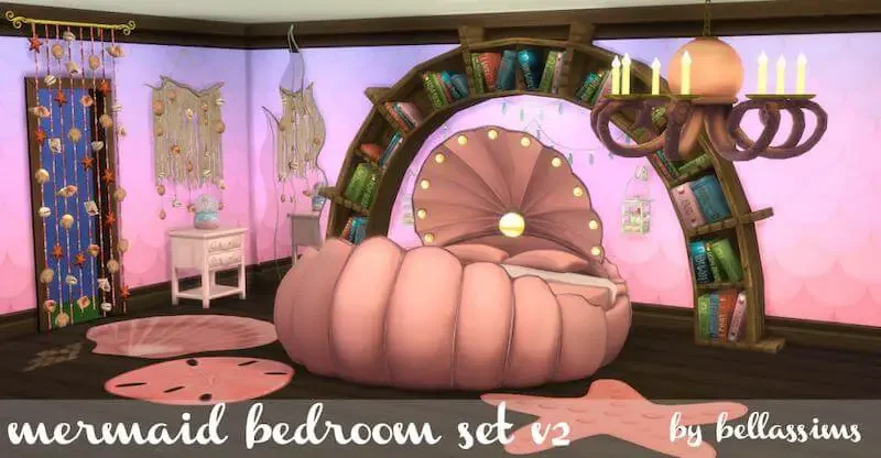 sims 4 mermaid bedroom cc 1 35 Best Sims 4 Mermaid CC & Mods