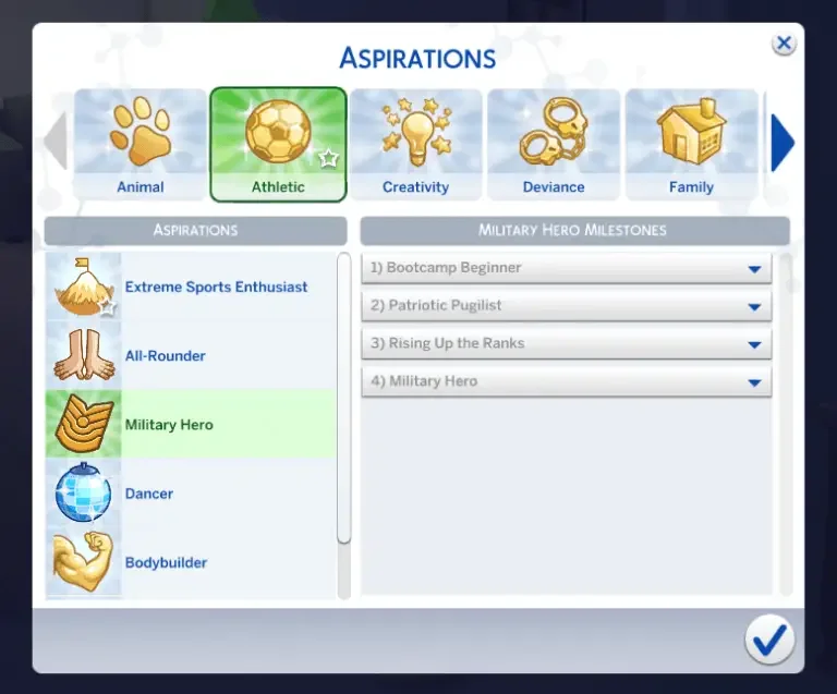 sims 4 military aspiration 768x637 1 38 Best Sims 4 Aspiration Mods