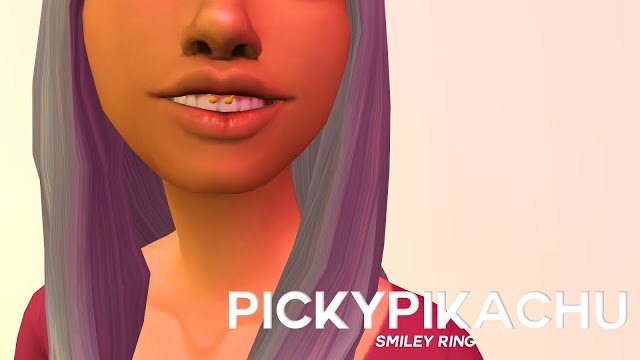 sims 4 smiley ring 35 Best Sims 4 Piercings CC & Mods