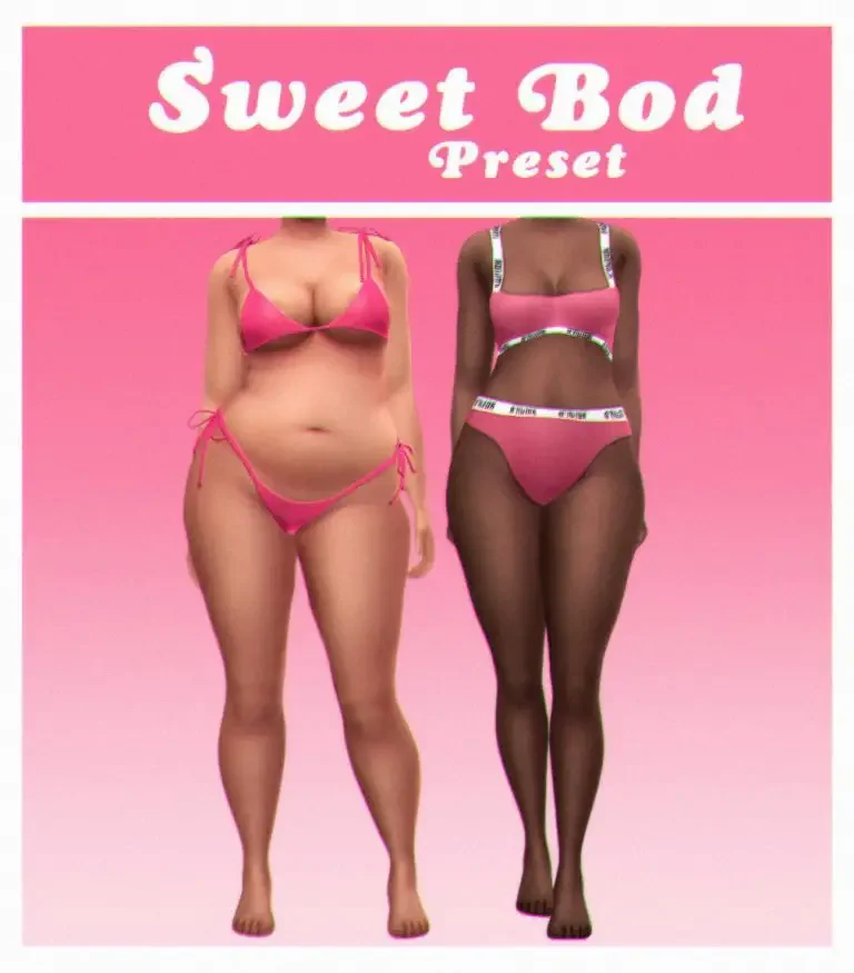sims 4 sweet body preset 768x875 1 32 Best Sims 4 Body Presets
