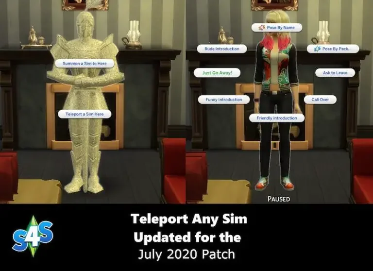 sims 4 teleport mod 768x558 1 How To Use Poses In Sims 4: In-Game, CAS, & Gallery Pose Tutorial