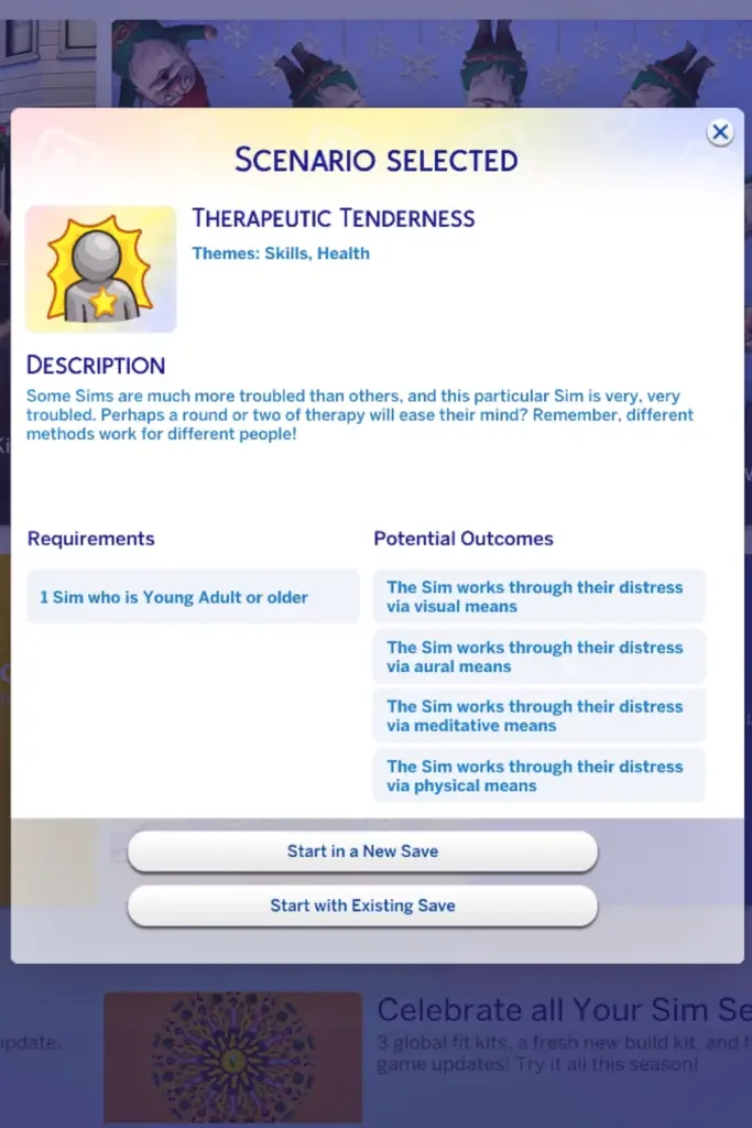 therapeutic tenderness sims 4 custom scenario 1 683x1024 1 Sims 4: Best Scenario Mods to Download (Ultimate List)