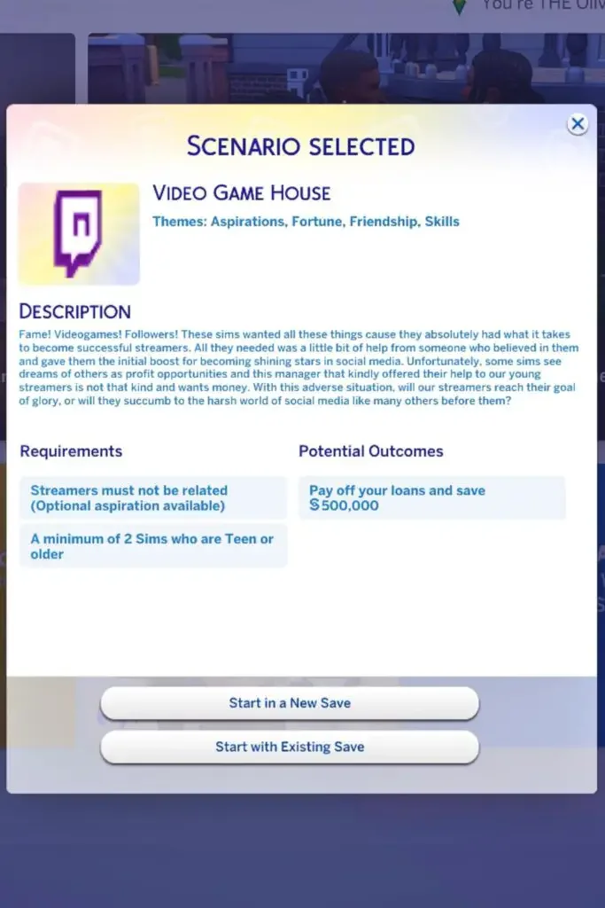 video game house sims 4 custom scenario 683x1024 1 Sims 4: Best Scenario Mods to Download (Ultimate List)