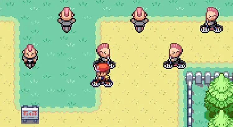 02 frlg bikers hanging out Where To Get Exp. Share in Pokémon FireRed & LeafGreen
