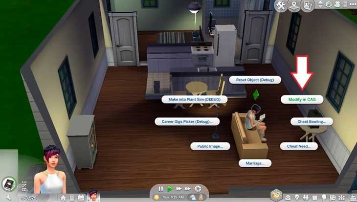 Select Modify in CAS option Sims 4 Age Up Cheat: How to Force Aging and Age Up Sims?
