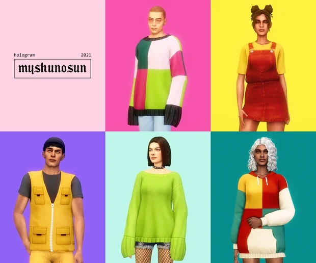 hologram 30 Best Sims 4 Maxis Match CC Clothes Packs