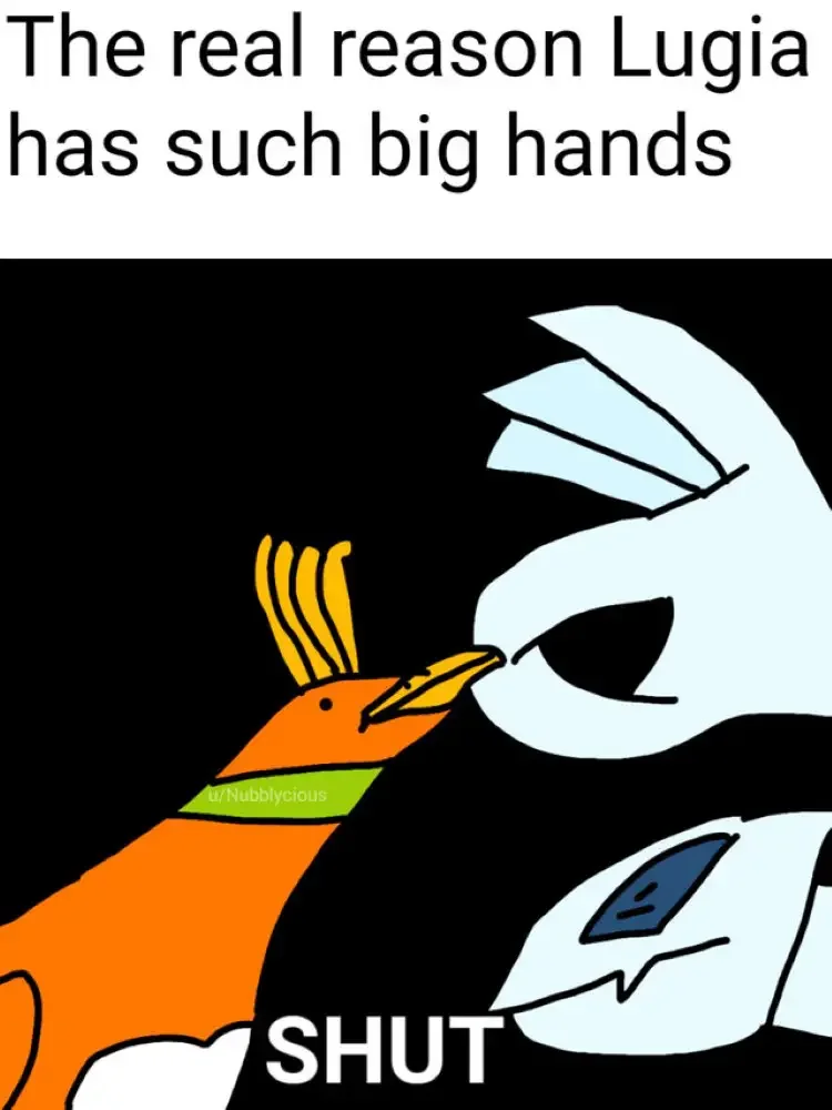 004 pokemon lugia big hands meme 180+ Pokémon Memes of All Time