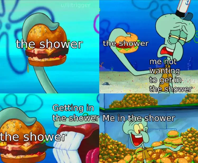 013 spongebob shower meme 250+ SpongeBob Memes of All Time