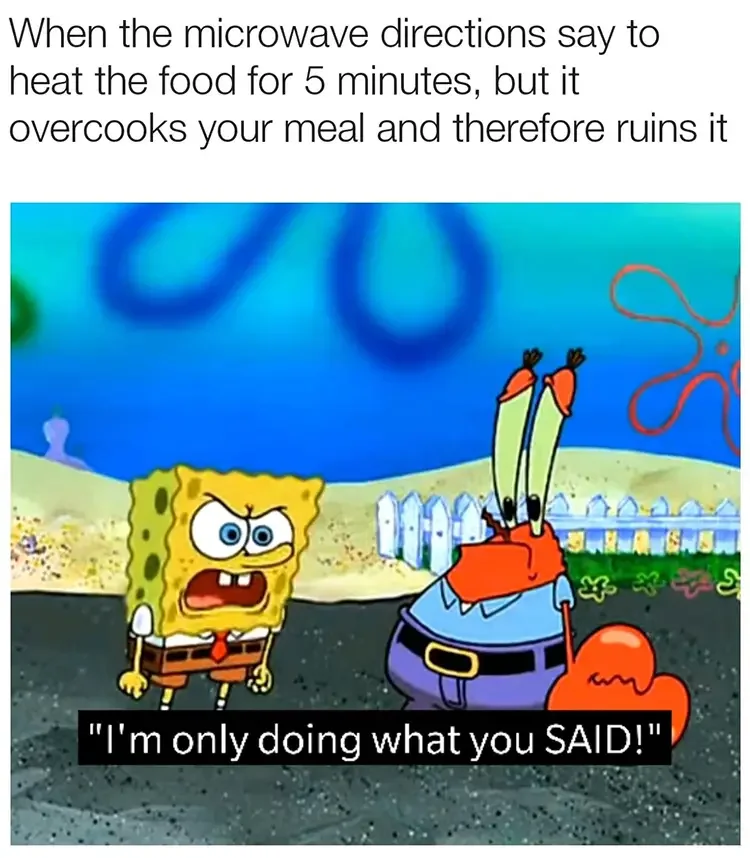 026 microwave directions meme 1 125+ Mr. Krabs Memes of All Time