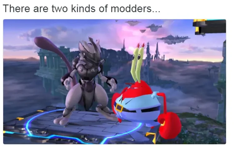 029 two kinds of modders 125+ Mr. Krabs Memes of All Time