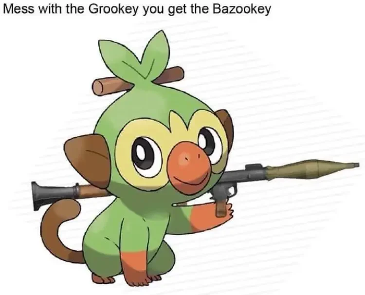072 pokemon grookey meme 1 180+ Pokémon Memes of All Time