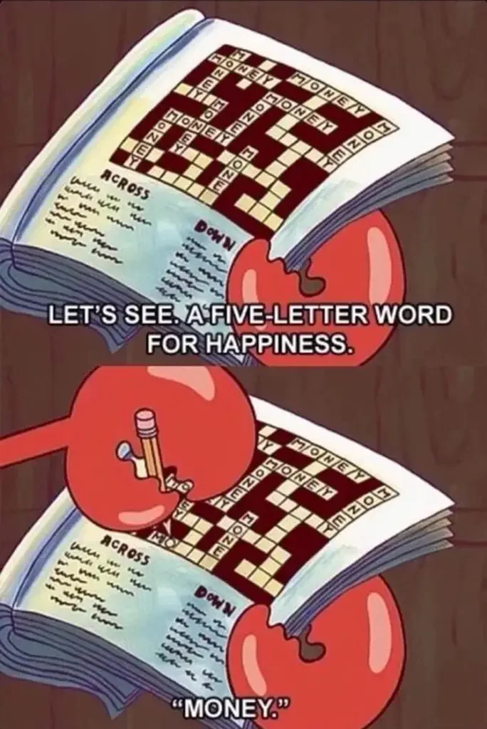 077 mr krabs crossword 1 125+ Mr. Krabs Memes of All Time