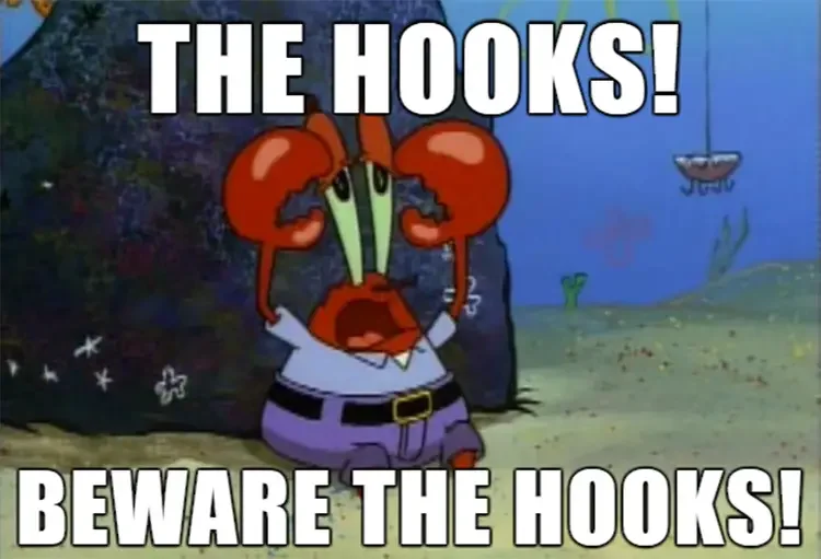 083 mr krabs the hooks 125+ Mr. Krabs Memes of All Time