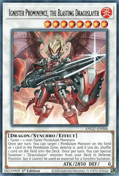 10 ignister prominence the blasting dracoslayer card 18 Best Synchro Monsters in Yu-Gi-Oh!