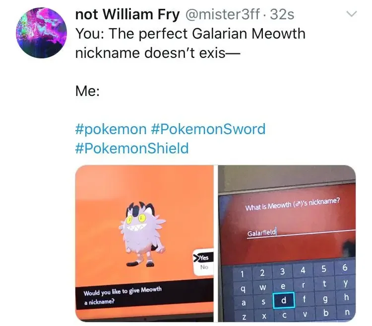 109 pokemon galarian meowth nickname meme 180+ Pokémon Memes of All Time