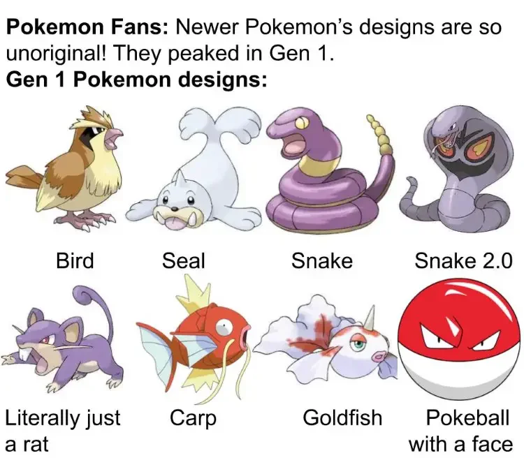 170 pokemon designs meme 180+ Pokémon Memes of All Time