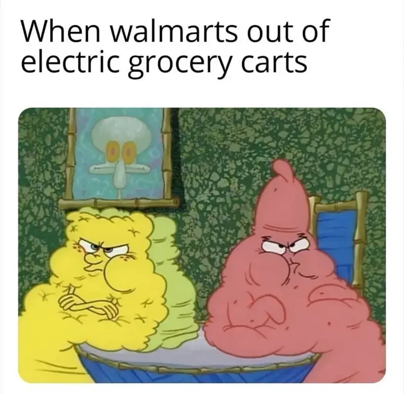 picture frame walmarts out electric grocery carts 250+ SpongeBob Memes of All Time