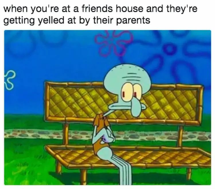 001 at friends house meme 135+ Best Squidward Memes of All Time