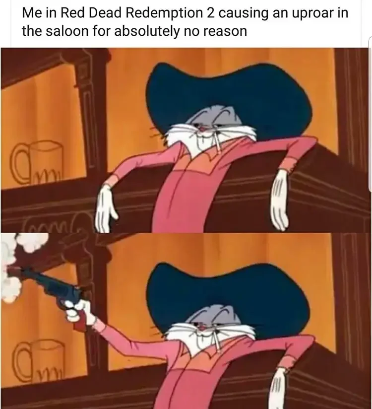 003 bugs red dead redemption meme 60+ Best Bugs Bunny Memes of All Times