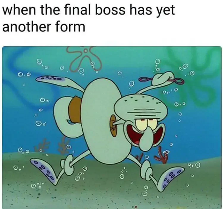 003 final boss meme 135+ Best Squidward Memes of All Time