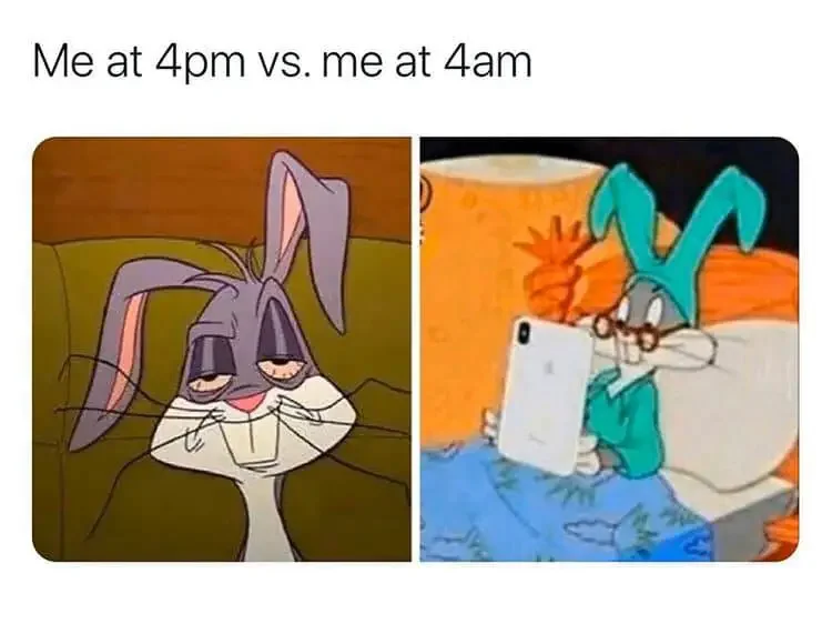 007 bugs at 4am meme 60+ Best Bugs Bunny Memes of All Times