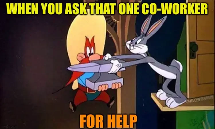 012 bugs coworker help meme 60+ Best Bugs Bunny Memes of All Times