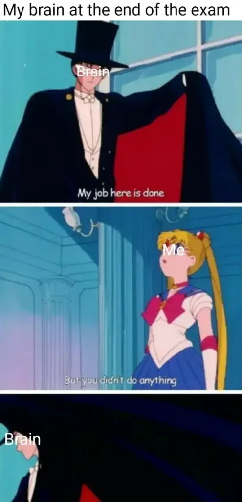 034 sailor moon exam meme 90+ Best Sailor Moon Memes of All Time