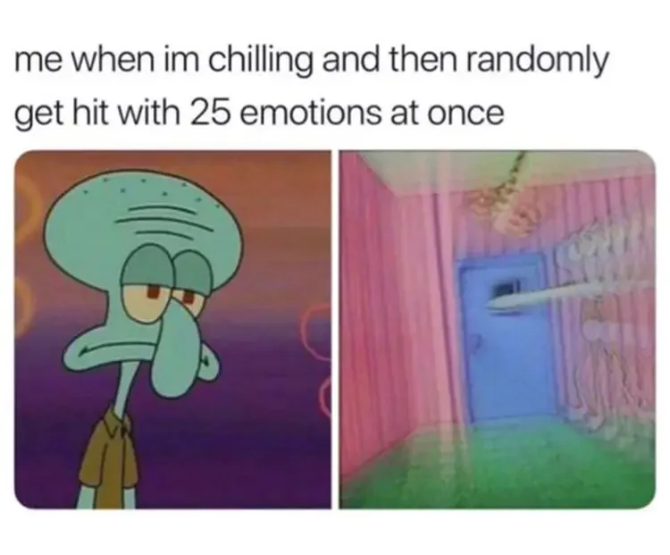 041 hit with emotions meme 135+ Best Squidward Memes of All Time