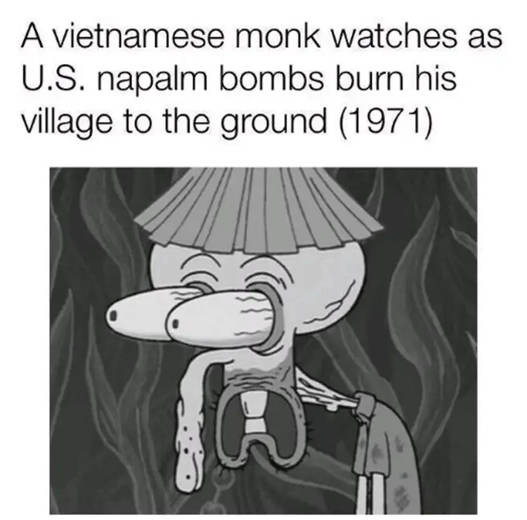 058 vietnam war squidward meme 2 135+ Best Squidward Memes of All Time