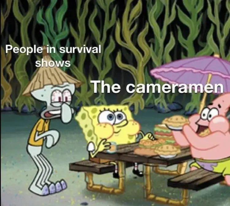 065 cameraman survival shows 135+ Best Squidward Memes of All Time