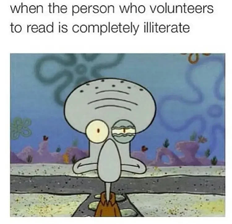 069 person cant read meme 135+ Best Squidward Memes of All Time