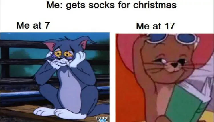 082 tom and jerry christmas socks meme 200+ Best Tom And Jerry Memes
