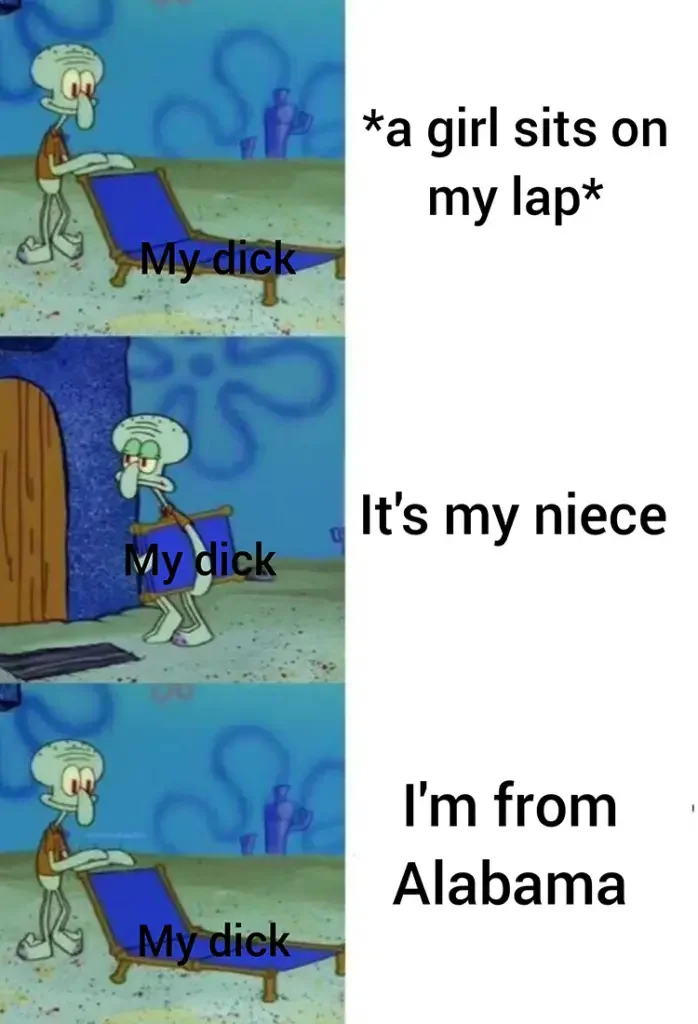 096 sits on lap meme 135+ Best Squidward Memes of All Time