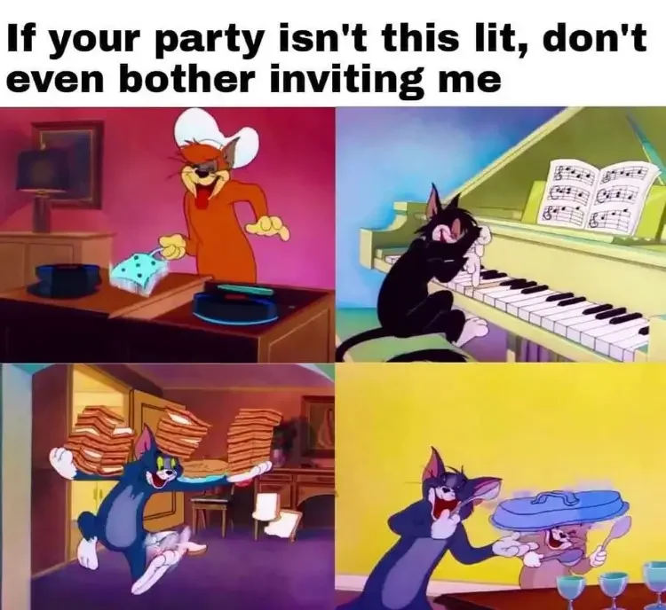 106 tom and jerry lit party meme 200+ Best Tom And Jerry Memes