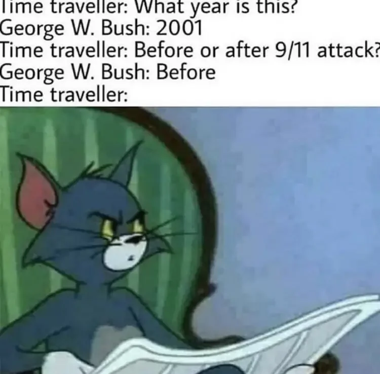 136 tom and jerry bush time traveller meme 200+ Best Tom And Jerry Memes