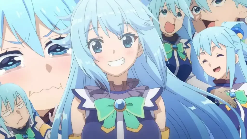 Aqua from konosuba 1 35 Thiccest Anime Girls Of All Time