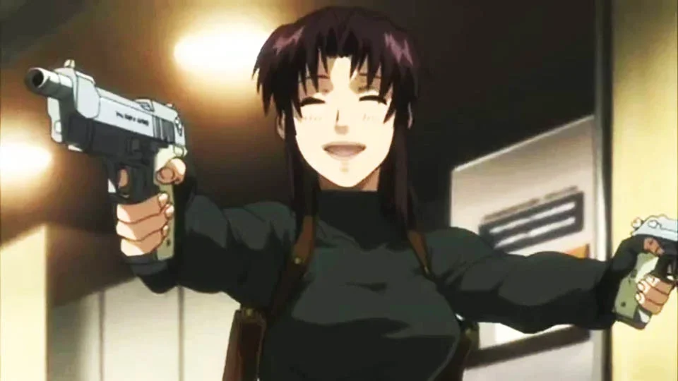 Revy Black Lagoon 25 Psycho Anime Girls of All Time