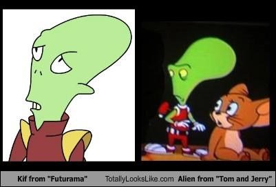kif from futurama totally looks like alien from tom and jerry 200+ Best Tom And Jerry Memes