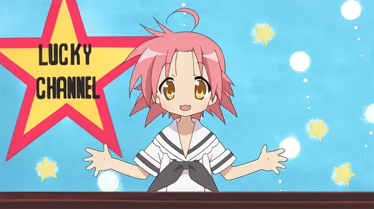 25 akira kogami lucky star pink haired girl anime screenshot 65+ Cute Pink Haired Anime Girls