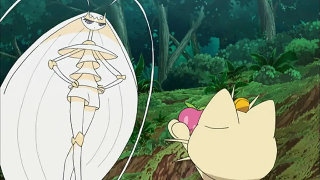 pheromosa turning down meowth in the pokemon anime 27 Best Bug Type Pokémon