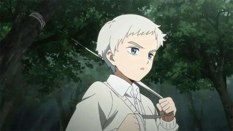 03 norman the promised neverland anime 24 Coolest White Hair Anime Boys of All Time