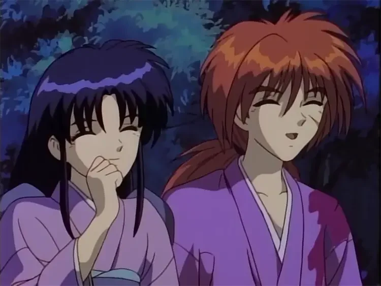 06 kenshin and kamiya from samurai x screenshot 35 Best Action Romance Anime of All Time