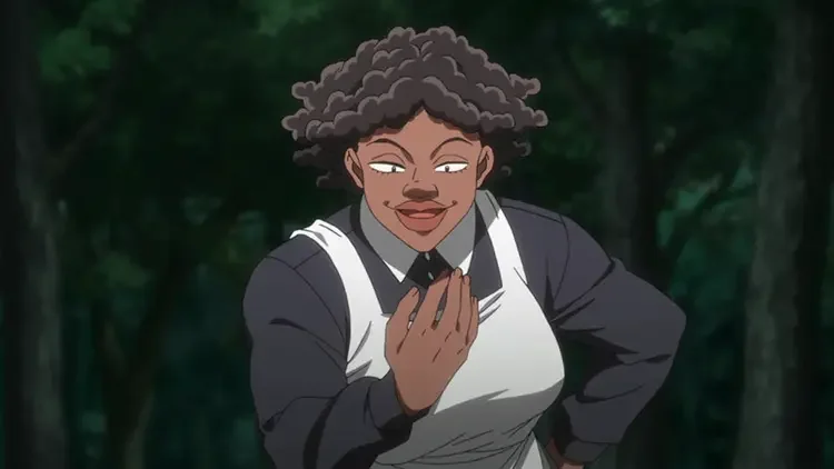 06 sister krone the promised neverland 45 Best Black Anime Characters of All Time
