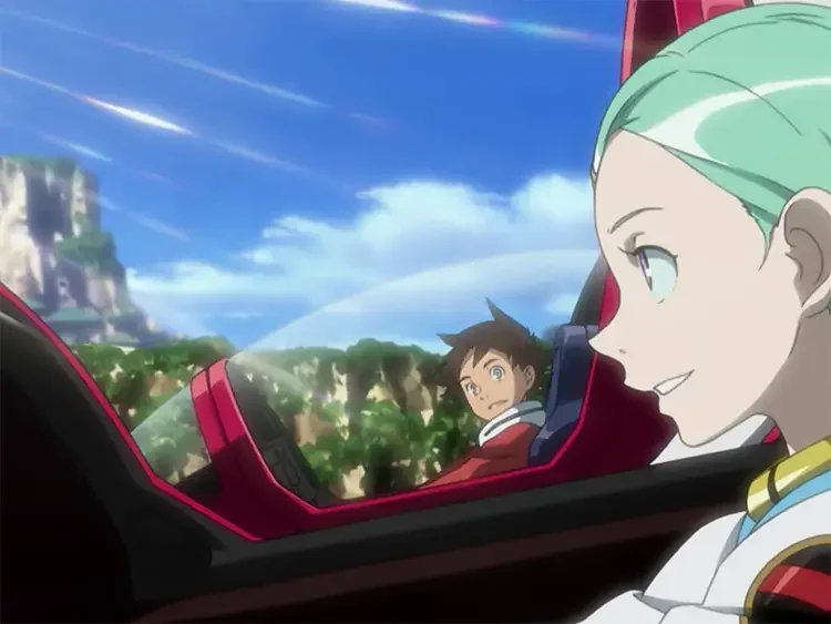 15 eureka and renton from eureka seven screenshot 35 Best Action Romance Anime of All Time