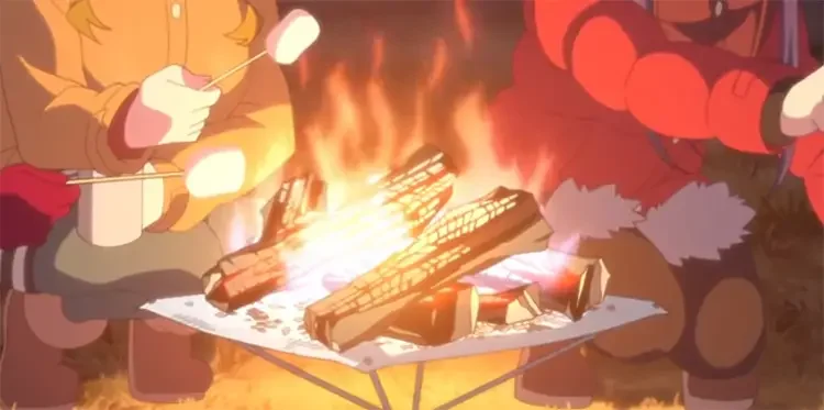 17 yuru camp camping cooking anime screenshot 30 Greatest Cooking Anime Series of All Time