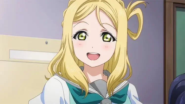 18 mari ohara love live sunshine anime 45 Cute Anime Girls With Blonde Hair