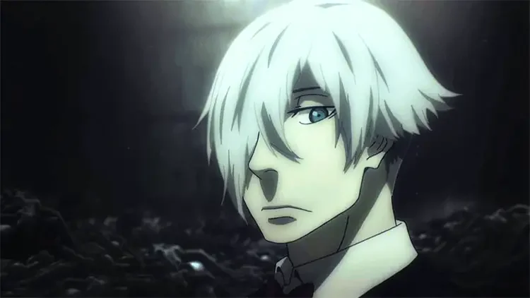 22 decim death parade anime screenshot 24 Coolest White Hair Anime Boys of All Time