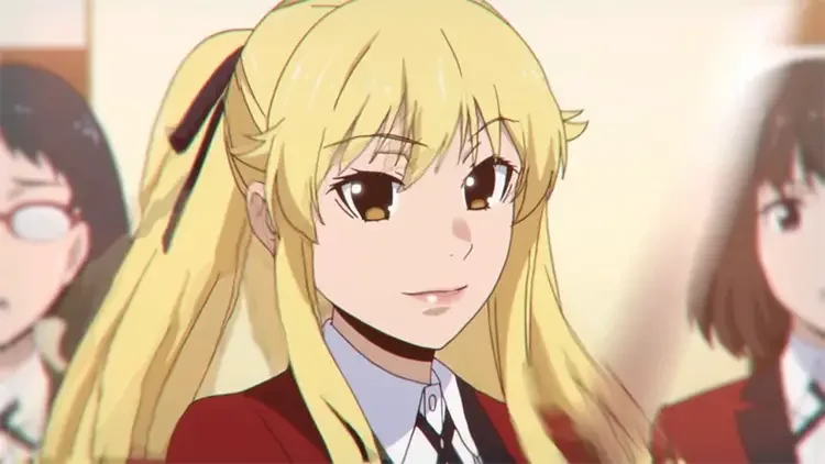 23 mary saotome kakegurui compulsive gambler anime 45 Cute Anime Girls With Blonde Hair