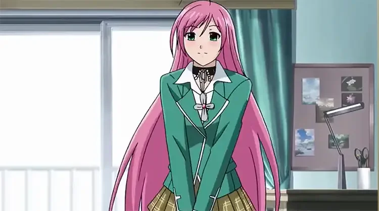 47 moka akashiya rosario to vampire anime screenshot 65+ Cute Pink Haired Anime Girls